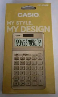 Casio Taschenrechner JW-200SC-GD Gold