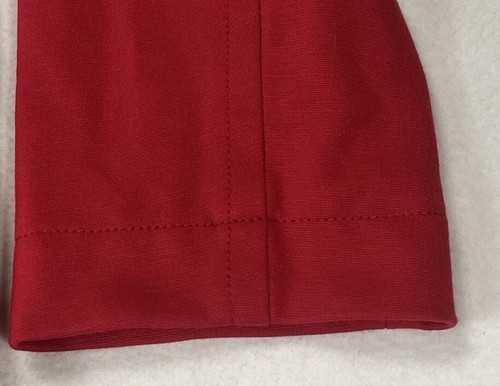 Chico’s Red Lined Pea Coat Removable Faux Fur Collar Women’s 2 US-L - Picture 4 of 5