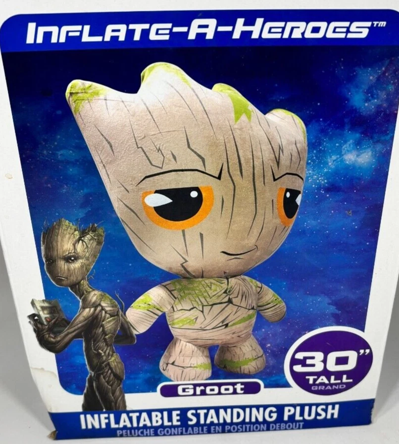 Peluche inflable Marvel Inflate-A-Heroes Avengers Infinity War 30" Groot nuevo en caja Foto 2 de 4