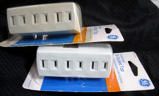 2 - New in Package GE POLARIZED 3-OUTLET TAPS converts 1 outlet into 3 - 54192