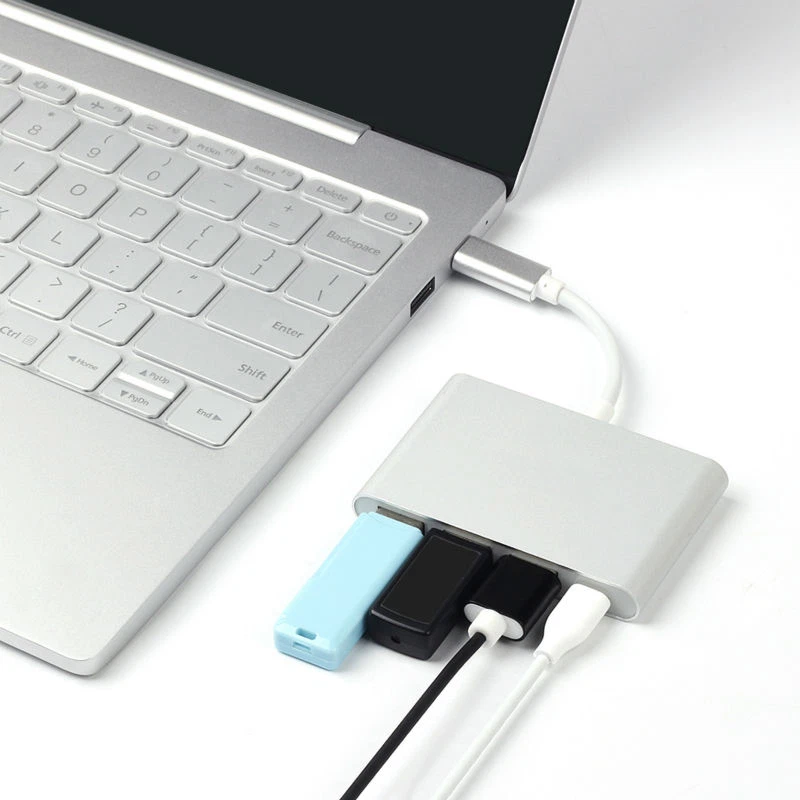 USB3.1 Type C to USB 3.0 2.0 HUB Adapter Charging Cable Port for PC Macbook - Image 4 of 4