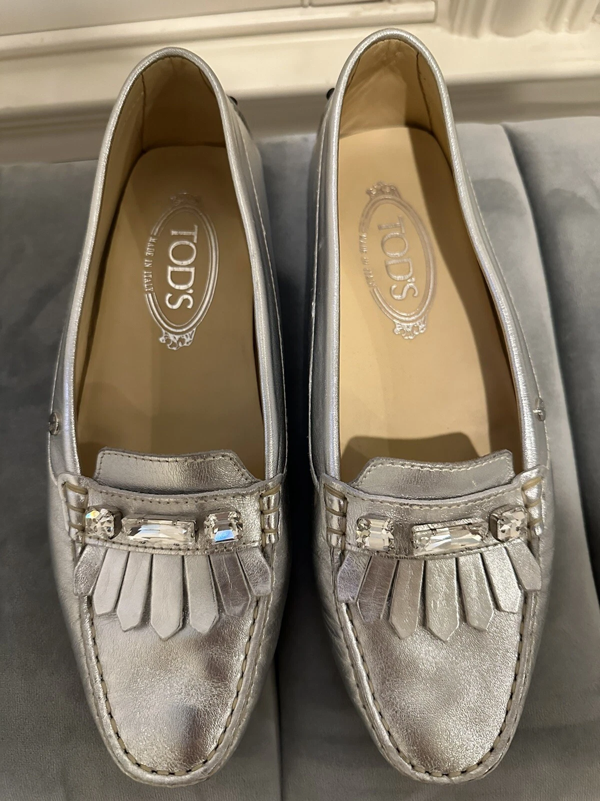 TOD’S Mocassini da donna argento Tods taglia 38