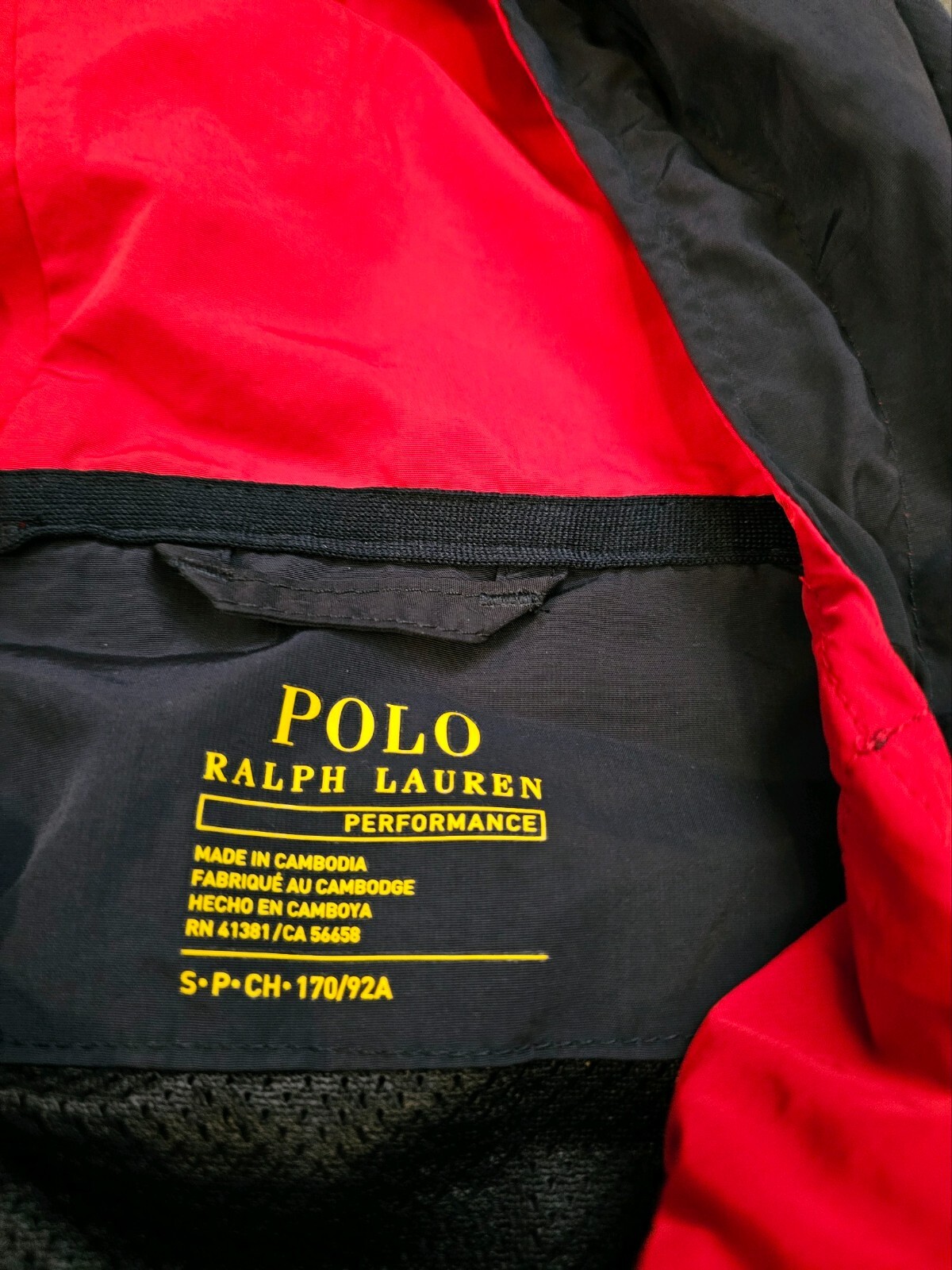 POLO RALPH LAUREN UOMO COLOR BLOCK BIG PONY PULLOVER GIACCA A VENTO TAGLIA S