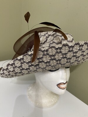 Beautiful Brown Church/Dress Hat USA | eBay