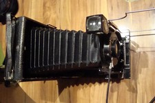 Plattenkamera Vario und Stativ W. KENNGOTT, Dachbodenfund antik, um 1920