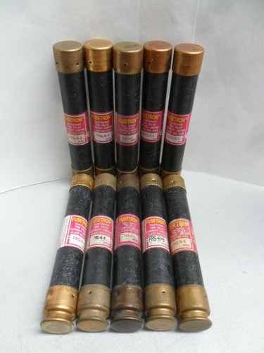 Nice Lot Bussmann Fusetron FRS-R-6 Amp Fuses Time Delay Class RK5 600V