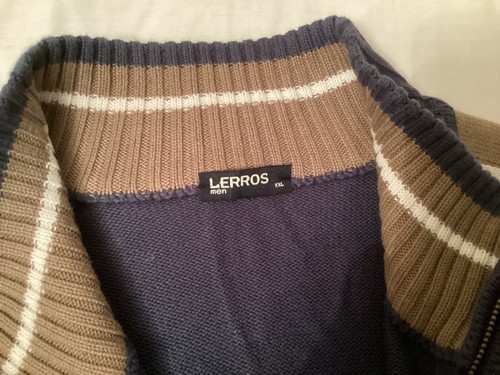 Lerros Germany Mens Heavy Knit zipped neck Pullover 2XL - Picture 5 of 6