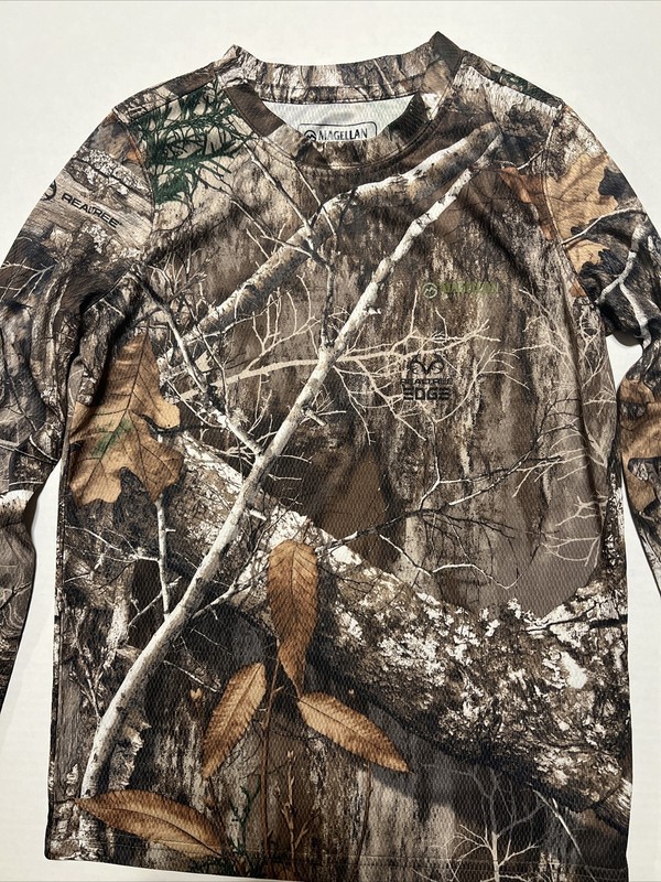 Boys Magellan Hunt Gear  L/S Shirt Realtree Camo Small