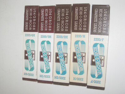Set of 10 Box 1/24 Gross KOH-I-NOOR Graphite Leads Hardtmuth INC USA NOS