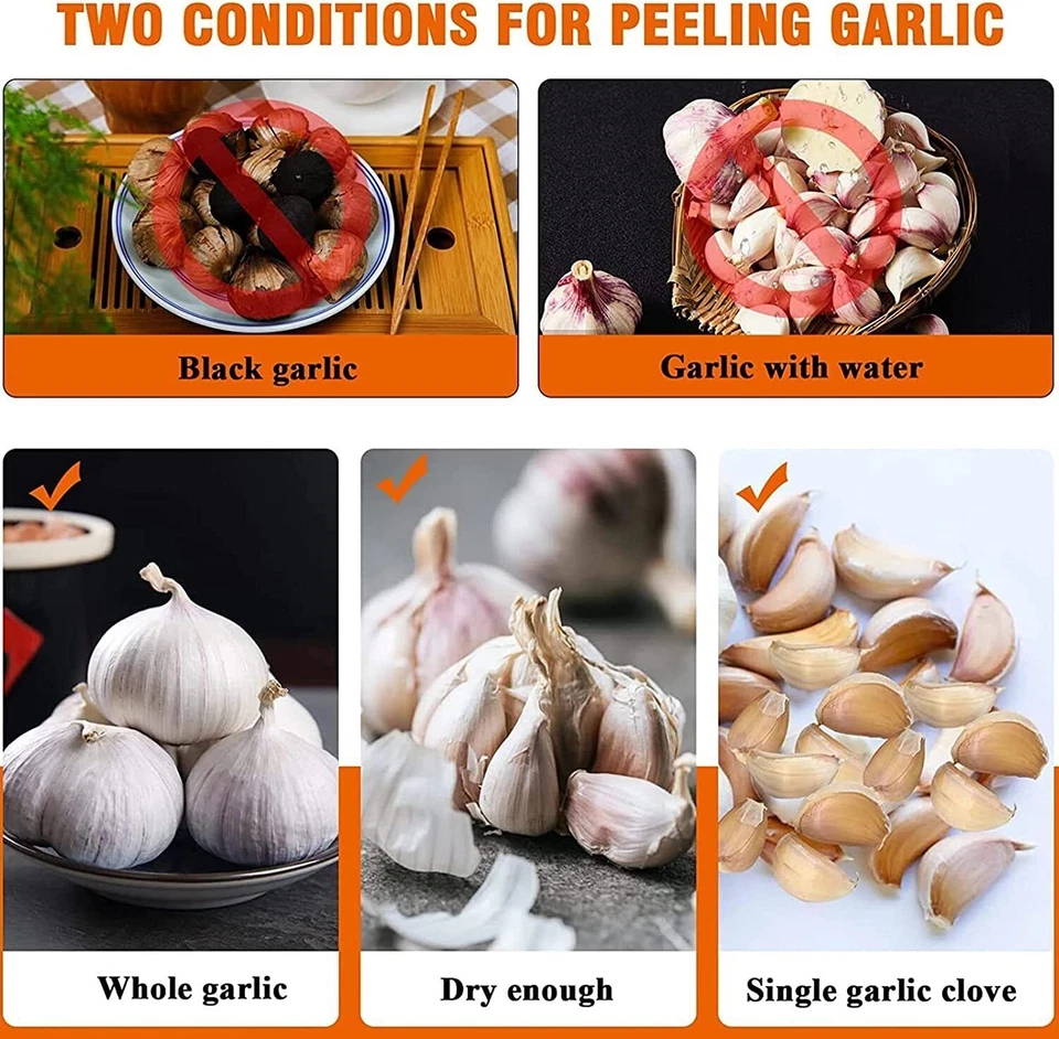 ✅ Peladora de Ajo Eléctrica 200W 25kg/h Peladora de Ajo Hogar Comercial Foto 4 de 4