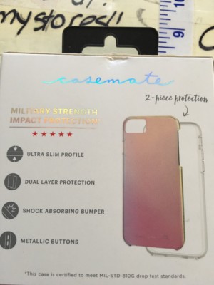 New  iPhone 7 6s 6 Naked Tough Iridescent Case
