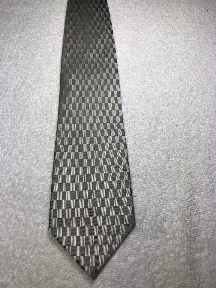 BERGAMO CORBATA HOMBRE GRIS CLARO Y BLANCO 4 X 61 Foto 2 de 4