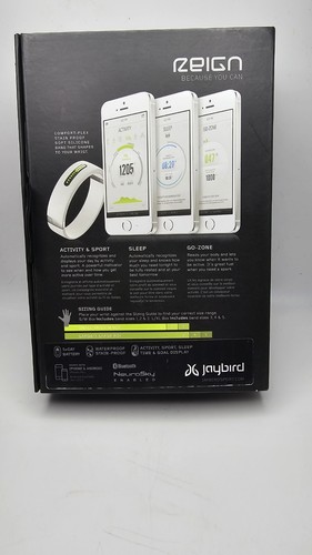 JayBird Reign Advanced Activity Tracker White Small/Medium Size, New - Picture 2 of 5