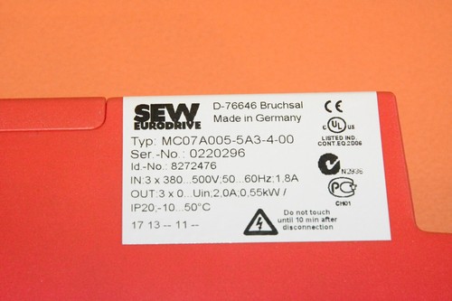 Sew Movitrac MC07A005-5A3-4-00 Umrichter - Picture 8 of 8