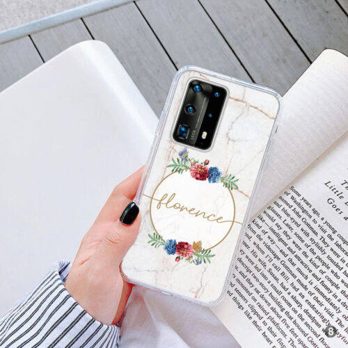 PERSONALISIERTE Marmor Handyhülle Gel Abdeckung für Apple Samsung Huawei 167-8 - Bild 1 von 2
