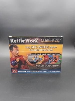 New! Kettle Worx Six Week Body Transformation 6 DVD Fitness Program Box Set