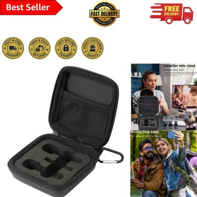 Elegant Hard Travel Case for Lavalier Mic - 3 Slots and Easy Carry Design