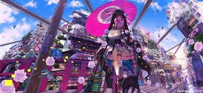 Anime Art Digital 2D 11x17 Poster