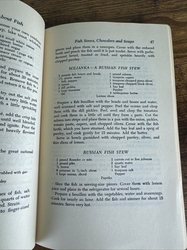 JAMES BEARD’S FISH COOKERY 1955 1ST UK ED. HC/DJ~BLOWFISH/EELS/CATFISH/CHUB/CRAB - Picture 18 of 20