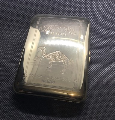 Camel Zigarettendose Retro Vintage Stil Messing Box Etui doppelseitig Halter 