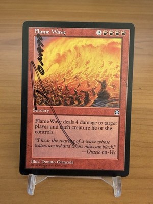 Flame Wave   Stronghold   Englisch   MTG   signiert / Artist Signed