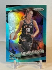 Sabrina Ionescu  2025 Panini WNBA Prizm #19 TEAL * /49 * New York Liberty