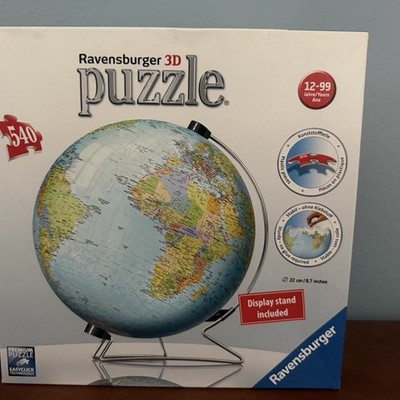 Ravensburger 3D Globe Puzzle 540 Pieces with Stand