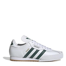 Adidas Samba Super White Green Trainers UK 7 - 12 may have damaged box