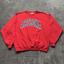 Vintage Arizona Wildcats Sweatshirt Mens Large Red Crewneck Sweatshirt NCAA 90s