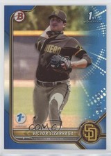 2022 Bowman 1st Edition Blue Foil 104/150 Victor Lizarraga #BPPF-127 0o8v