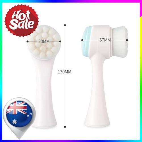 Dual-Sided Ultra Soft Facial Cleansing & Exfoliating Brush Deep Clean