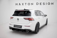 Heckansatz Diffusor V.2 Passend FüR VW Golf GTI Mk8 Schwarz Matt