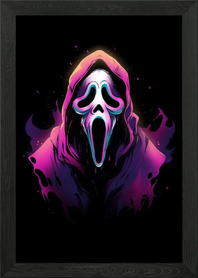 Neon Slasher gerahmtes Wandbild Poster Leinwanddruck Bild