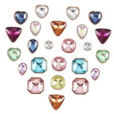 26 Pcs Bling Shoe Charms for Women, Bling Gems Shoe Charms Accessories