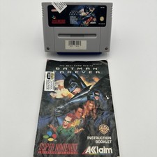 Thumbnail of ebay&reg; auction 287238887066 | Batman Forever SNES Modul + Anleitung Original – getestet – funktioniert
