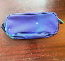NWOT Pottery Barn Teen Gear-Up Purple Supernova Recycled Pencil Case 9"x2"