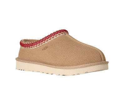 Womens UGG Tasman II Slippers - Sand/Dark Cherry Suede, Size 9 US [1174470]