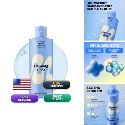 MAMONDE Calming Shot Blue Chamomile Azulene Facial Toner Soothing, Hydrating