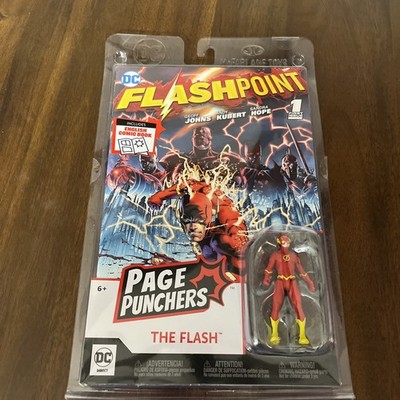 McFarlane 3in Figure with DC Comic Book THE FLASH (Flash Point, First Issue) NEW
