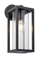Outdoor Light Black Hamden Wall IP44 Endon 96917