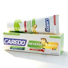 CAREDO Kids Toothpaste Reverse Cavity Anhydrous Fluoride Free 96g Under 12