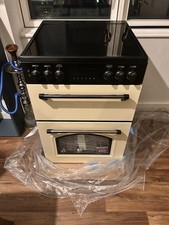 Brand New Beko Leisure Electric Cooker – Double Oven Ceramic Hob – Cream