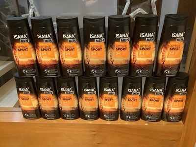 15x 300ml ISANA Men Active Sport 15er Set Limitierte Edition Duschgel