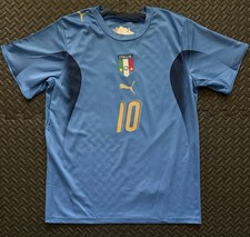 Totti Italy Home Retro Jersey Size XL #10 World Cup 2006 Vintage Football Shirt