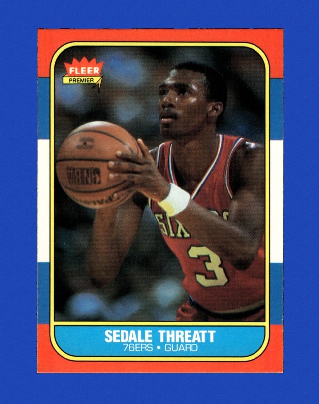 1986-87 Fleer Set-Break #112 Sedale Threatt NM-MT OR BETTER *GMCARDS*