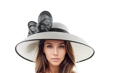 Black White Kentucky Derby Hats Royal Ascot Church Wedding Race Day Tea Garden