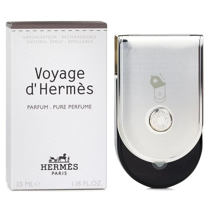 Hermes - Voyage D'Hermes Pure Perfume Spray Recargable 35ml/1.18oz Foto 2 de 3