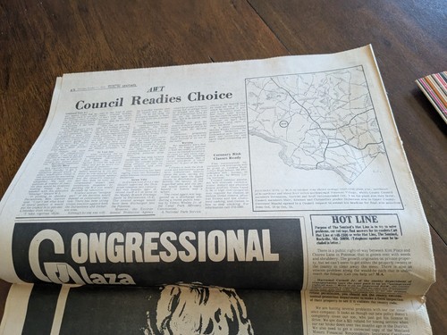 VTG Newspaper Montgomery County Sentinel 10/11/73 Awt Choice Down To