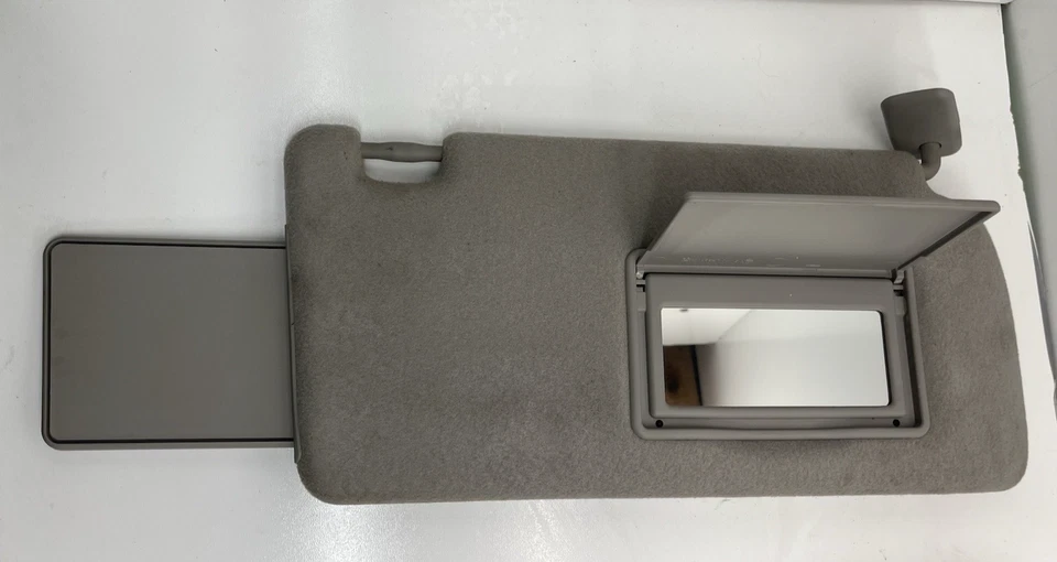 2005–2012 Nissan Frontier Sun Visors Pair Left & Right w/ Mirror Gray OEM - Image 3 of 4