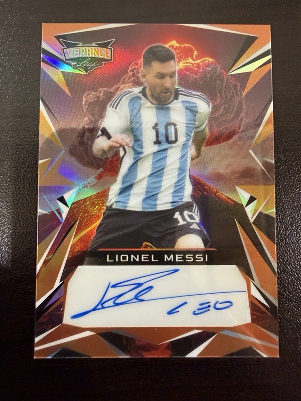 2023 Leaf Vibrance Lionel Messi Auto Black Prismatic #3/4! Rare! SSP!
